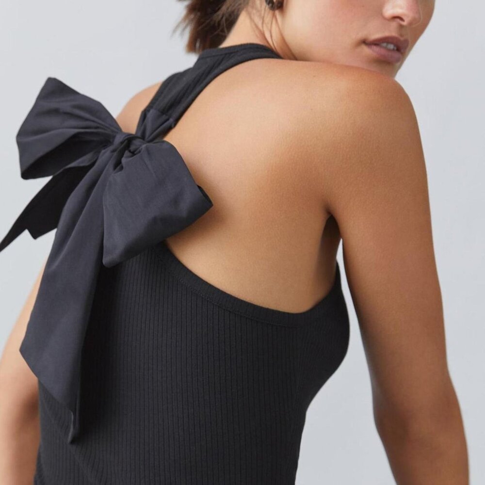 Anthropologie Sunday in Brooklyn Bow-Tie Tank